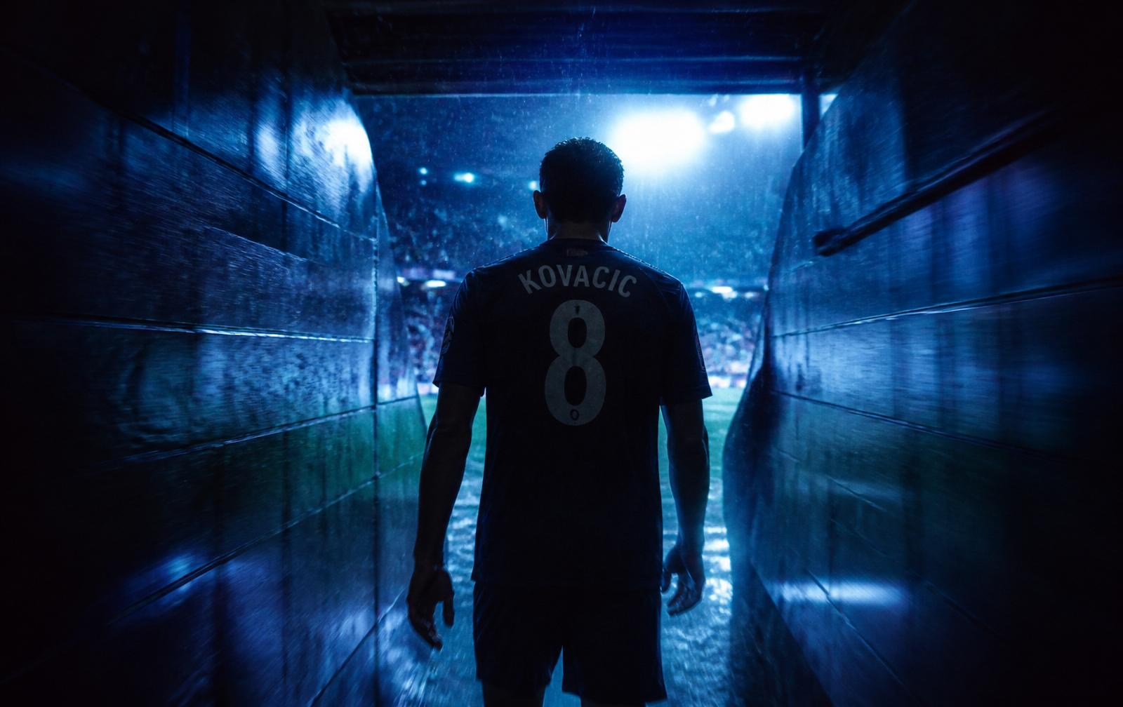 Player walking through tunnel
